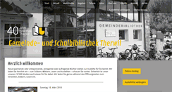 Desktop Screenshot of bibliothek-therwil.ch